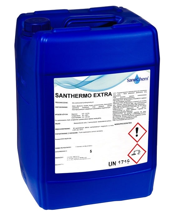 Detergent puternic alcalin petru indepartarea reziduurilor organice carbonizate Santhermo extra