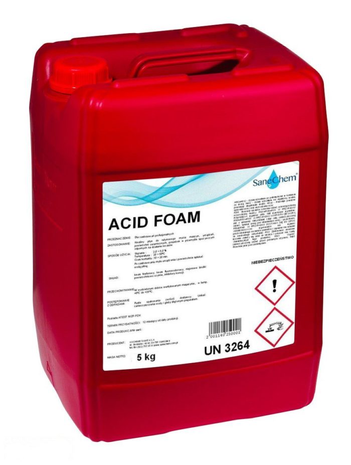 Preparat acid pentru suprafete si utilaje Acid Foam 5 kg