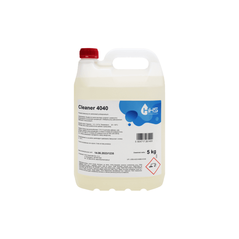 Detergent Concentrat Inodor pentru Industrie Alimentară Cleaner 4040, HHS, 5L