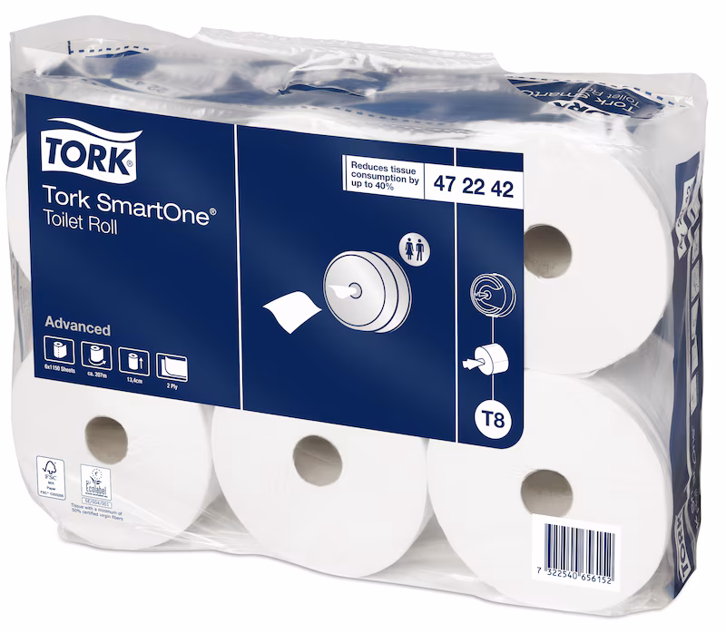 Hârtie Igienică Tork SmartOne® Alb T8 - imagine 2